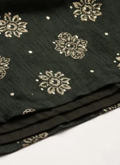 Green Art Silk Foil Print Jumpsuit Festive Wear -Mahra Clothing Shop Green Art Silk Foil Print Jumpsuit DRBS02302438 rrc3