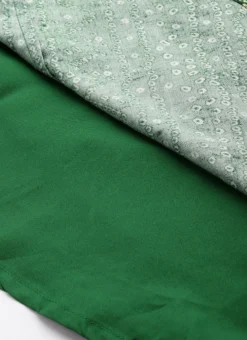 Dupatta From Green Bandhani Printed Rayon Gown With Dupatta Set After Six Wear -Mahra Clothing Shop Green Bandhani Printed Rayon Gown With Dupatta Set IWBS02302294 rrc3