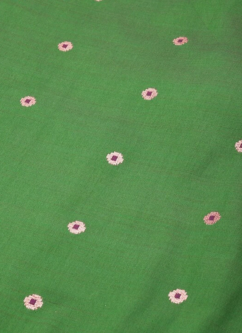 Green Brocade Kurta Festive Wear 5 Green Brocade Kurta Festive Wear - Image 5