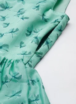 Green Chinon Digital Printed Layered Gown Party Wear -Mahra Clothing Shop Green Chinon Digital Printed Layered Gown IWBS02307659 rrc3