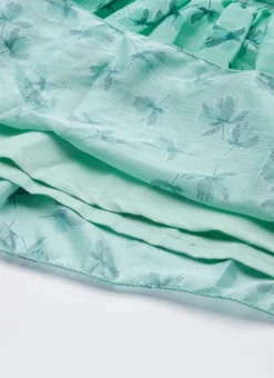 Green Chinon Digital Printed Layered Gown Party Wear -Mahra Clothing Shop Green Chinon Digital Printed Layered Gown IWBS02307659 rrc4