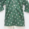 Green Cotton Printed Kurta Pyjama