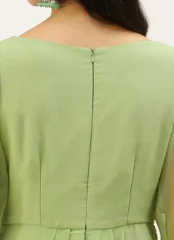 Green Digital Printed Dress Festive Wear -Mahra Clothing Shop Green Digital Printed Dress DRBS02208511 rrc2