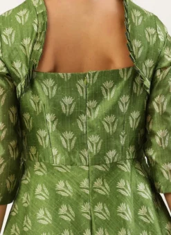 Green Digital Printed Maxi Dress Festive Wear -Mahra Clothing Shop Green Digital Printed Maxi Dress DRBS02212566 rrc2