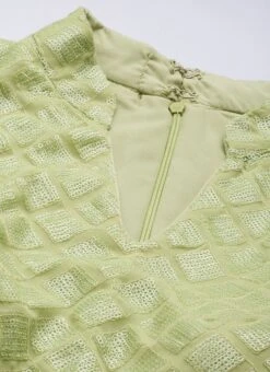Green Embroidered Collar Neck Jumpsuit Festive Wear -Mahra Clothing Shop Green Embroidered Collar Neck Jumpsuit DRBS02104281 rrc1