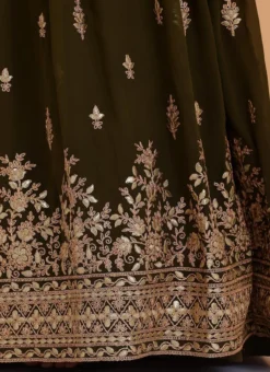 Green Embroidered Georgette Lehenga Set Festive Wear -Mahra Clothing Shop Green Embroidered Georgette Lehenga Set GHBS02302554 rrc4