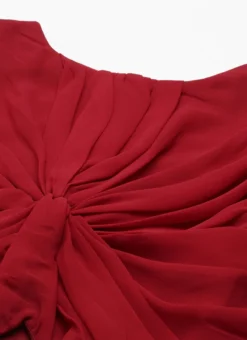 Green Embroidered N Maroon Twisted Bodice Dress Festive Wear -Mahra Clothing Shop Green Embroidered N Maroon Twisted Bodice Dress DRBS02206212 rrc1