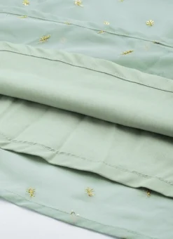 Green Embroidered One Shoulder Style Gown Party Wear -Mahra Clothing Shop Green Embroidered One Shoulder Style Gown IWBS02305134 rrc4