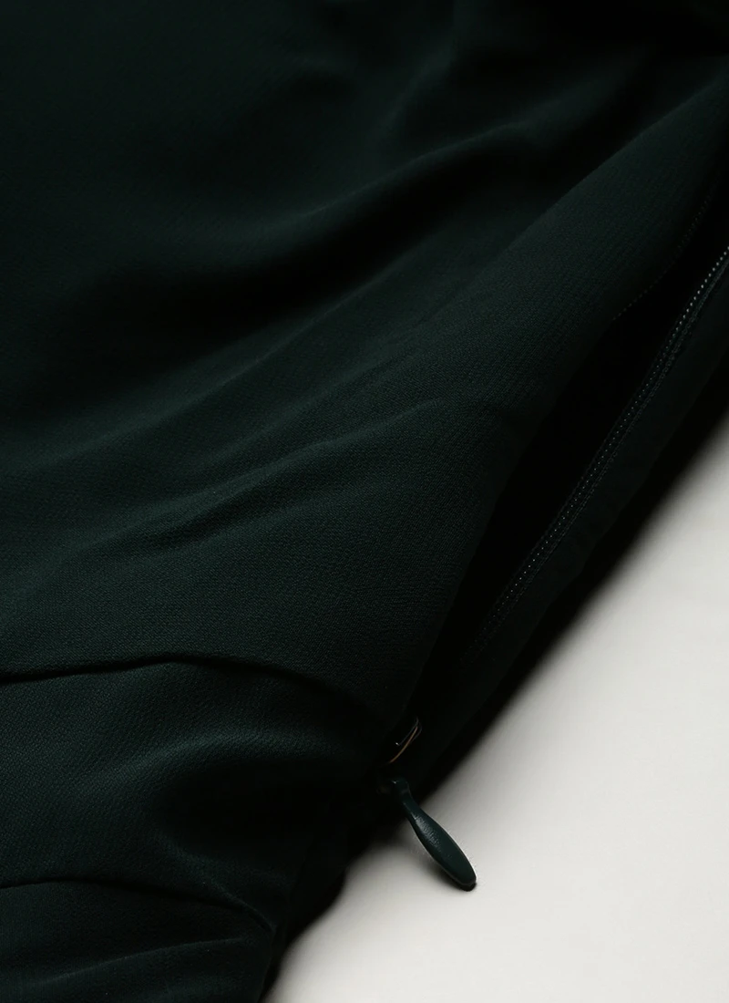 Green Georgette Embroidered Dress Festive Wear 7 Green Georgette Embroidered Dress Festive Wear - Image 7