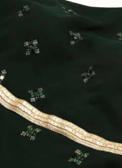 Green Georgette Embroidered Gown Festive Wear -Mahra Clothing Shop Green Georgette Embroidered Gown IWBS02301055 rrc1