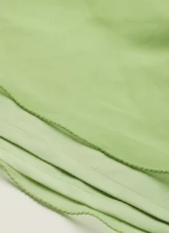 Green Georgette Embroidered Layered Dress Party Wear -Mahra Clothing Shop Green Georgette Embroidered Layered Dress DRBS02207311 rrc4