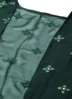 Bottom From Green Georgette Embroidered Set N Suits After Six Wear -Mahra Clothing Shop Green Georgette Embroidered Set N Suits IWBS02211124 rrc1 1