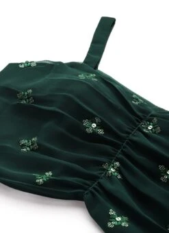 Bottom From Green Georgette Embroidered Set N Suits After Six Wear -Mahra Clothing Shop Green Georgette Embroidered Set N Suits IWBS02211124 rrc2 1