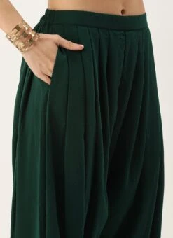 Bottom From Green Georgette Embroidered Set N Suits After Six Wear -Mahra Clothing Shop Green Georgette Embroidered Set N Suits IWBS02211124 rrc3 1