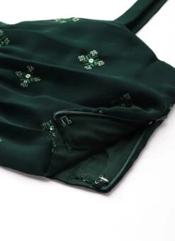 Bottom From Green Georgette Embroidered Set N Suits After Six Wear -Mahra Clothing Shop Green Georgette Embroidered Set N Suits IWBS02211124 rrc4 1