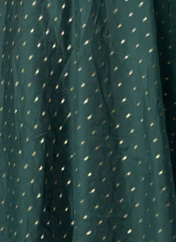 Green Jacquard Ruched Style Anarkali Suit Festive Wear -Mahra Clothing Shop Green Jacquard Ruched Style Anarkali Suit SLBS02301747 rrc4