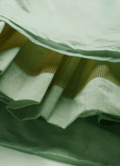 Green Layered Handkerchief Lehenga Choli Set Wedding Wear -Mahra Clothing Shop Green Layered Handkerchief Lehenga Choli Set GHBS02110020 rrc4