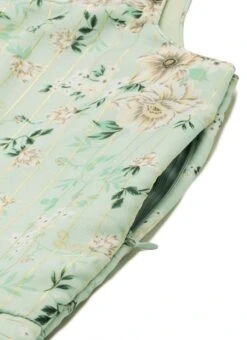 Green Muslin Digital Printed Strap Neck Dress After Six Wear -Mahra Clothing Shop Green Muslin Digital Printed Strap Neck Dress DRBS02201283 rrc3