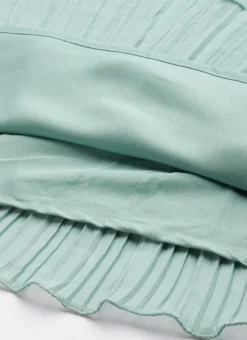 Green Pleated Georgette Gown N Embroidered Jacket Party Wear -Mahra Clothing Shop Green Pleated Georgette Gown N Embroidered Jacket IWBS02304092 rrc2