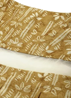 Green Printed Art Silk Dress After Six Wear -Mahra Clothing Shop Green Printed Art Silk Dress DRBS02208474 rrc1