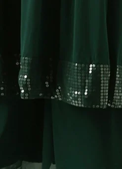 Green Sequin Embroidered Kurti Festive Wear -Mahra Clothing Shop Green Sequin Embroidered Kurti KRBS02307705 rrc4