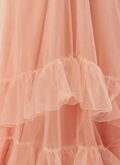 Green Sequins Embroidered N Peach Net Gown Festive Wear -Mahra Clothing Shop Green Sequins Embroidered N Peach Net Gown IWBS02211073 rrc3