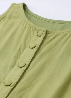 Green Modal Knee Length Dress After Six Wear -Mahra Clothing Shop Green TENCEL Modal Knee Length Dress IWBS02001280 rrc2