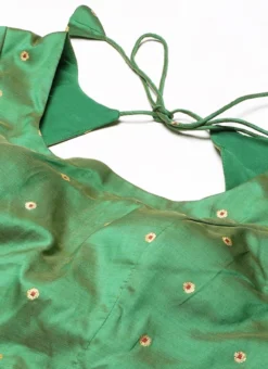 Green Taffeta Blouse Festive Wear -Mahra Clothing Shop Green Taffeta Blouse BLBS02303768 rrc1