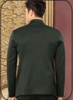 Green Terry Rayon Bandhgala Jacket -Mahra Clothing Shop Green Terry Rayon Bandhgala Jacket JMKMDC3736NB b