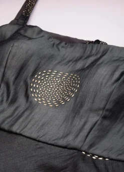 Dupatta From Grey Art Silk Foil Print Gharara Set After Six Wear -Mahra Clothing Shop Grey Art Silk Foil Print Gharara Set SLBS02301113 rrc1