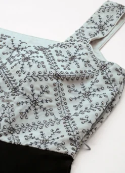 Grey Embroidered N Black Georgette Gown Festive Wear 12 Grey Embroidered N Black Georgette Gown Festive Wear -Mahra Clothing Shop Grey Embroidered N Black Georgette Gown IWBS02209626 rrc1