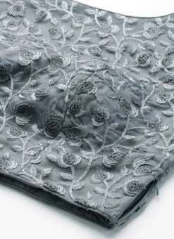 Grey Embroidered Net Blouse With Keyhole Festive Wear 12 Grey Embroidered Net Blouse With Keyhole Festive Wear -Mahra Clothing Shop Grey Embroidered Net Blouse With Keyhole BLBS02210828 rrc1