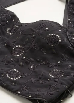 Teen Girls Grey N Pink Embroidered Lehenga With Cape Wedding Wear -Mahra Clothing Shop Grey N Pink Embroidered Lehenga With Cape GHBS02211191 rrc1 3