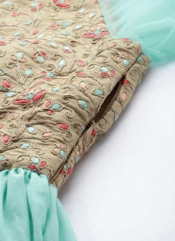 Halter Neck Style Embroidered Gown Party Wear -Mahra Clothing Shop Halter Neck Style Embroidered Gown IWBS01909761 rrc1