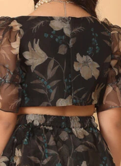 Skirt From Kids Girls Black Organza Printed Co Ords Set After Six Wear 11 Skirt From Kids Girls Black Organza Printed Co Ords Set After Six Wear -Mahra Clothing Shop Kids Girls Black Organza Printed Co Ords Set KDGIWBS02302275 rrc2