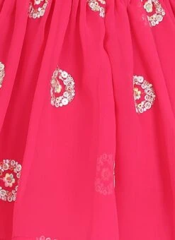 Bottom From Kids Girls Dark Pink Georgette Embroidered Gharara Suit Set After Six Wear -Mahra Clothing Shop Kids Girls Dark Pink Georgette Embroidered Gharara Suit Set KDGSLBS02212480 rrc4 1