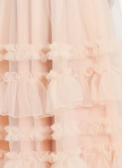 Dupatta From Kids Girls Light Peach Net Sequins Embroidered Lehenga After Six Wear -Mahra Clothing Shop Kids Girls Light Peach Net Sequins Embroidered Lehenga KDGGHBS02212521 rrc3