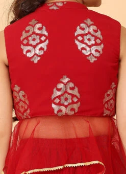 Bottom From Kids Girls Maroon N White Georgette Sequins Palazzo Set After Six Wear -Mahra Clothing Shop Kids Girls Maroon N White Georgette Sequins Palazzo Set KDGIWBS02301027 rrc2