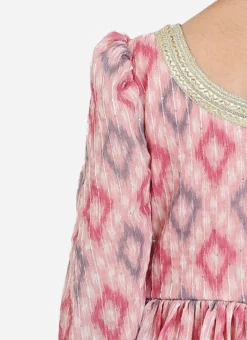 Bottom From Kids Girls Multicolored Digital Printed Georgette Co Ords Set After Six Wear -Mahra Clothing Shop Kids Girls Multicolored Digital Printed Georgette Co Ords Set KDGIWBS02211225 rrc3