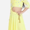 Skirt From Kids Girls Yellow Embroidered Collar Neck Blouse N Skirt After Six Wear
