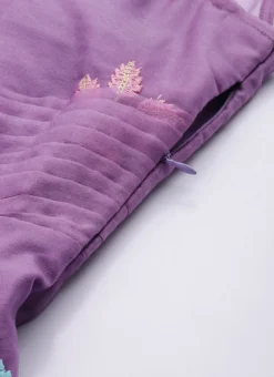 Lavender Embroidered Organza One Shoulder Gown Party Wear -Mahra Clothing Shop Lavender Embroidered Organza One Shoulder Gown IWBS02308839 rrc3