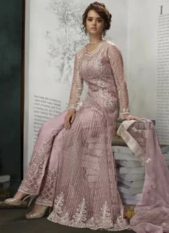Lavender Net Anarkali Suit Wedding Wear -Mahra Clothing Shop Lavender Net Anarkali Suit SLSCCZ23004 u