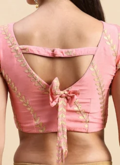 Light Pink Embroidered Chiffon Blouse Wedding Wear 13 Light Pink Embroidered Chiffon Blouse Wedding Wear -Mahra Clothing Shop Light Pink Embroidered Chiffon Blouse BLBS02303833 rrc2