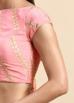 Light Pink Embroidered Chiffon Blouse Wedding Wear 14 Light Pink Embroidered Chiffon Blouse Wedding Wear -Mahra Clothing Shop Light Pink Embroidered Chiffon Blouse BLBS02303833 rrc3