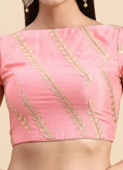 Light Pink Embroidered Chiffon Blouse Wedding Wear 15 Light Pink Embroidered Chiffon Blouse Wedding Wear -Mahra Clothing Shop Light Pink Embroidered Chiffon Blouse BLBS02303833 rrc4