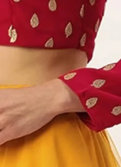 Magenta Embroidered Georgette Blouse Festive Wear -Mahra Clothing Shop Magenta Embroidered Georgette Blouse BLBS02305250 rrc4