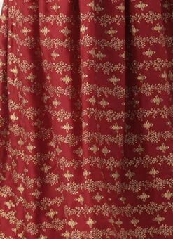 Maroon Art Silk Foil Printed Maxi Dress Festive Wear -Mahra Clothing Shop Maroon Art Silk Foil Printed Maxi Dress DRBS02211115 rrc4