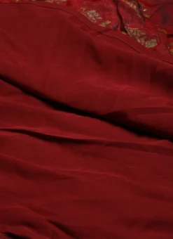 Maroon Printed One Shoulder Dress Party Wear After Six Wear -Mahra Clothing Shop Maroon Printed One Shoulder Dress DRBS02205963 rrc3