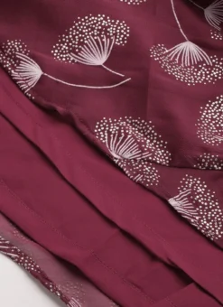 Maroon Satin N Pink Draped Style Lehenga Party Wear -Mahra Clothing Shop Maroon Satin N Pink Draped Style Lehenga GHBS02205064 rrc4