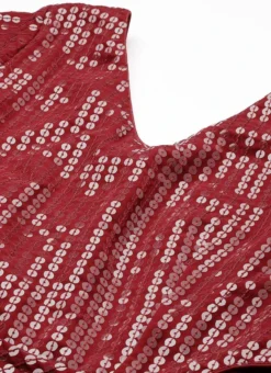 Maroon Sequins Embroidered Georgette With Keyhole Wedding Wear -Mahra Clothing Shop Maroon Sequins Embroidered Georgette With Keyhole IWBS02304996 rrc1